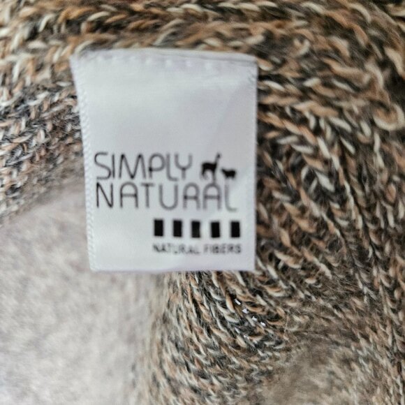 NEW Simply Natural Alpaca 'Linda Ebel' Open Front Long Cardigan Peru Neutral - Picture 4 of 10